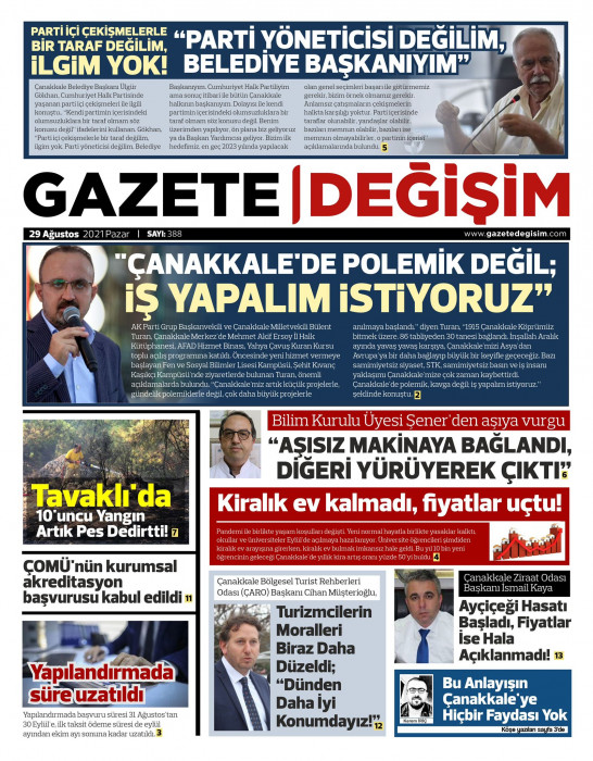 29 Ağustos 2021 /Sayı 388